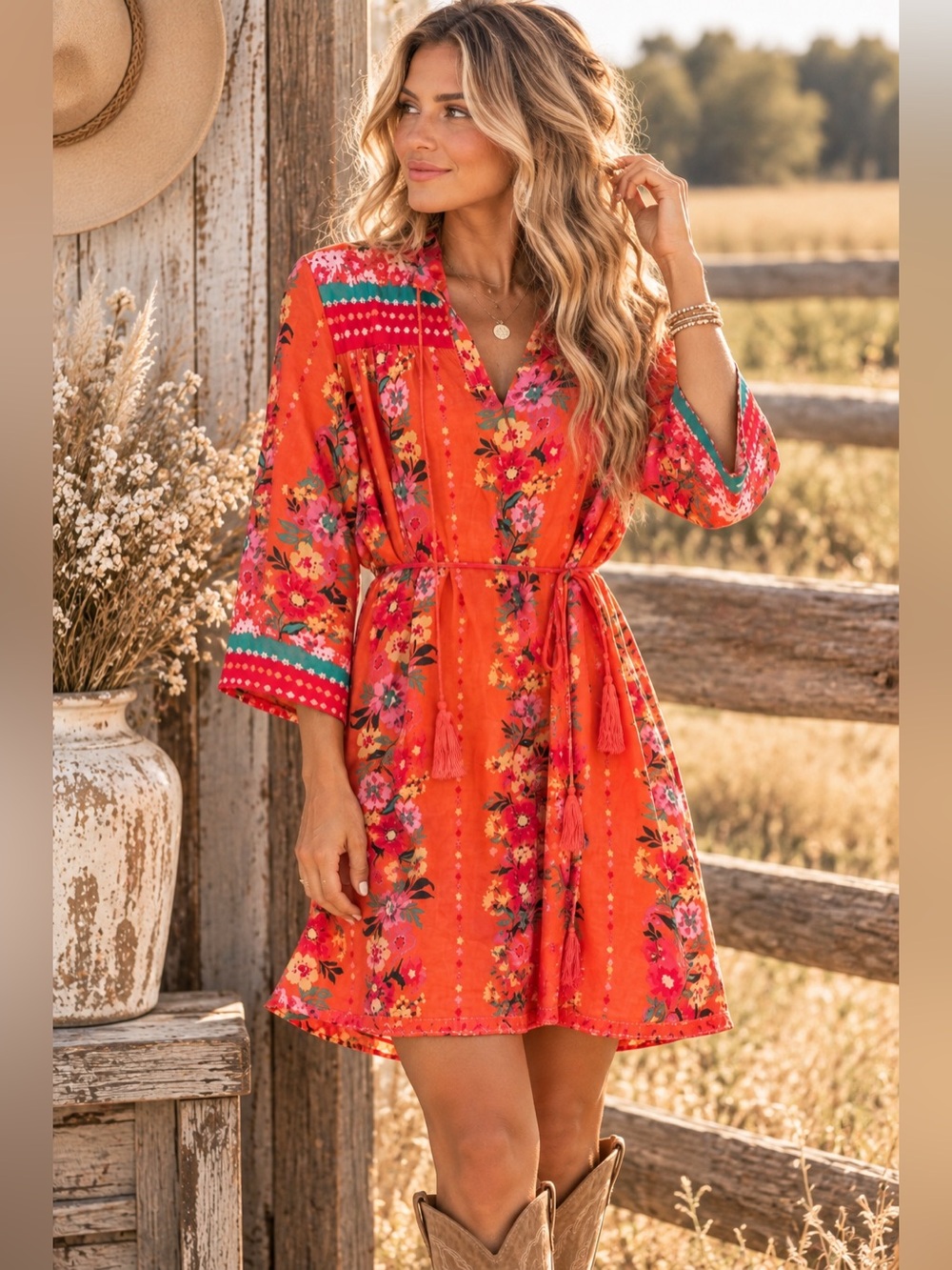 WesternRomance ‎ FATE NWT Floral Boho Dress Size M